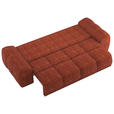 BIGSOFA  in Chenille Terracotta  - Terracotta/Schwarz, KONVENTIONELL, Kunststoff/Textil (266/89/104cm) - Carryhome