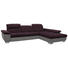 WOHNLANDSCHAFT in Textil Grau, Violett - Chromfarben/Violett, Design, Textil/Metall (297/204cm) - Xora WOHNLANDSCHAFT in Textil Grau, Violett - Chromfarben/Violett, Design, Textil/Metall (297/204cm) - Xora