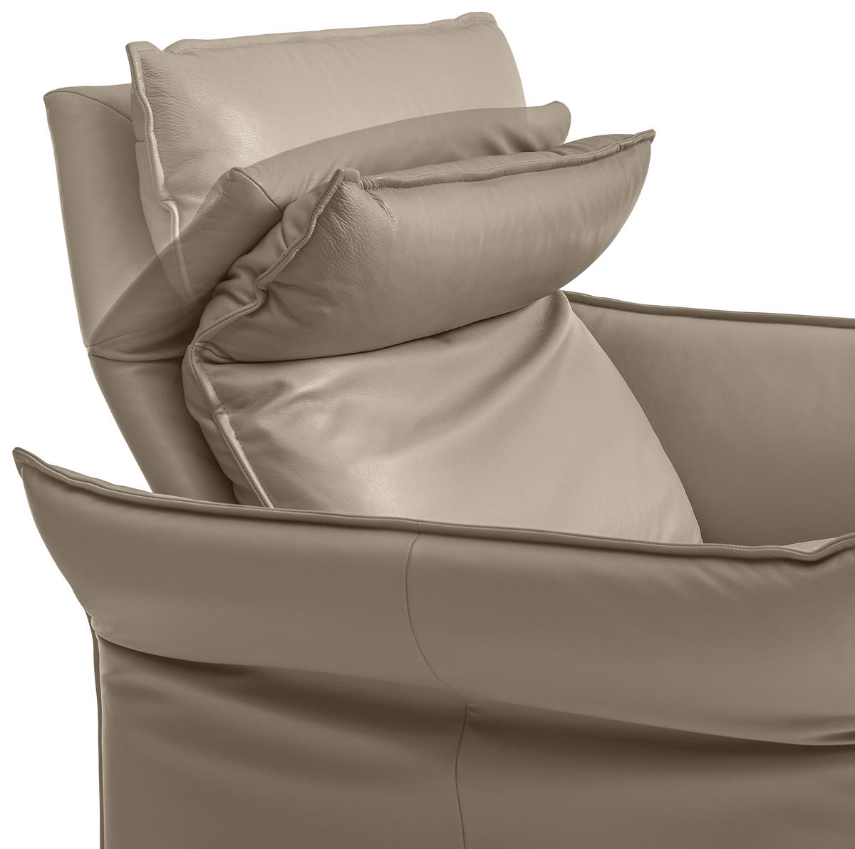 SESSEL Echtleder Grau    - Chromfarben/Grau, KONVENTIONELL, Leder (88/93/88cm) - Erpo