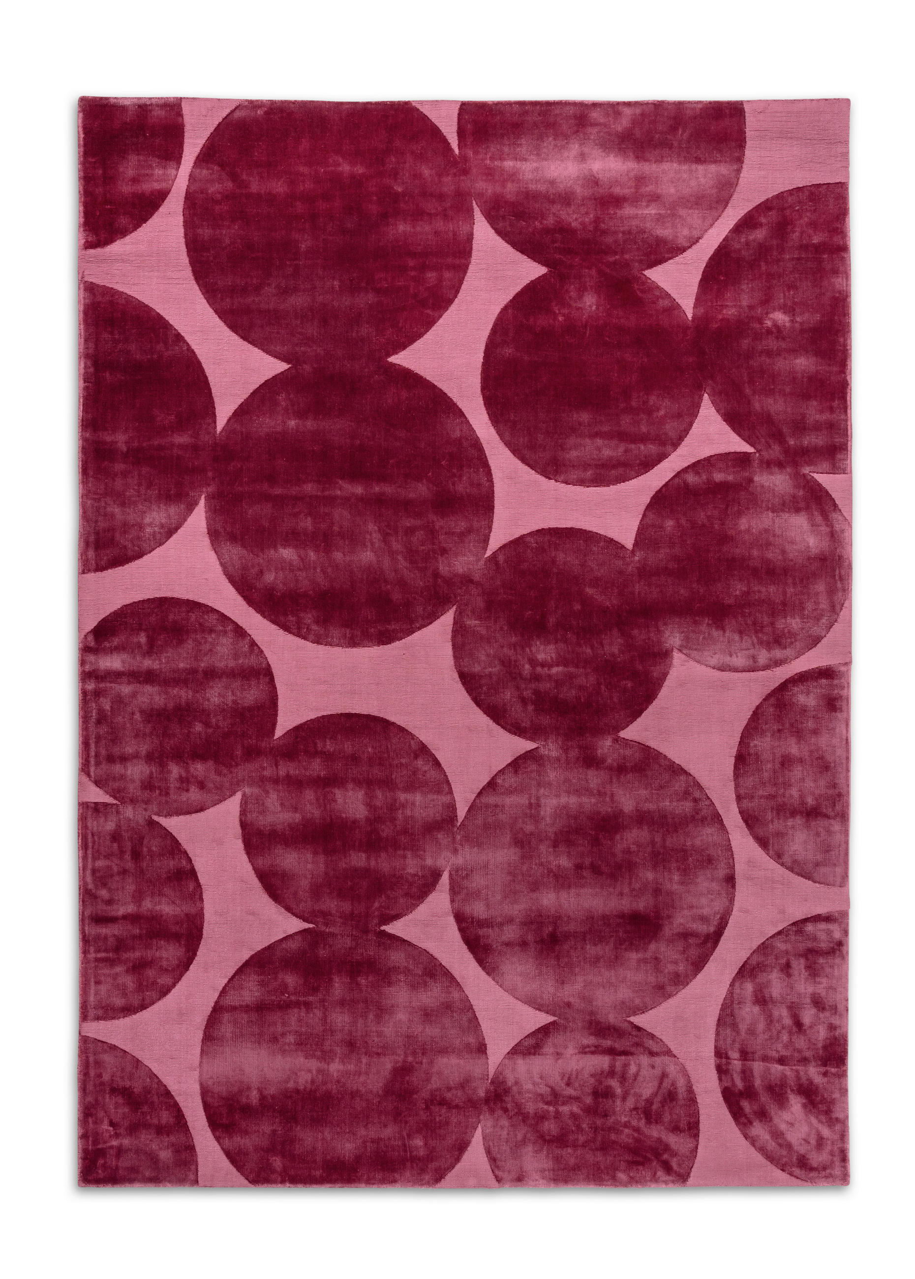 WEBTEPPICH 200/300 cm Circle Rot rechteckig  - Rot, Design, Textil (200/300cm) - Joop!