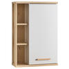 HÄNGESCHRANK 50,5/74,5/20,5 cm  - Kaschmir/Eichefarben, Design, Glas/Holzwerkstoff (50,5/74,5/20,5cm) - Xora