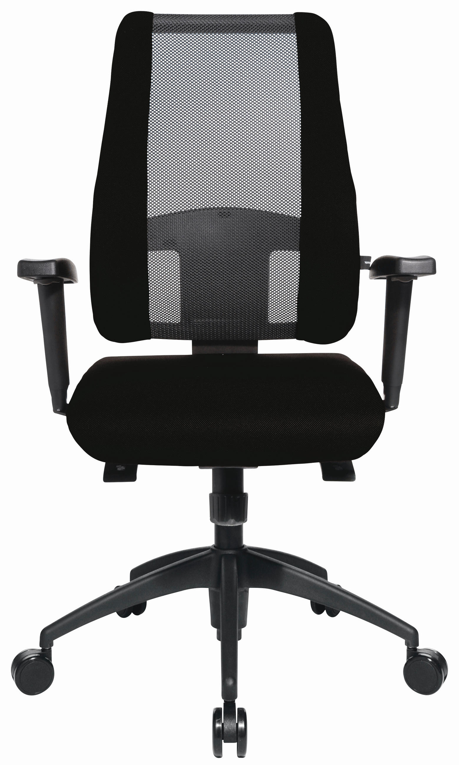 OTOČNÁ ŽIDLE, síťovina, černá