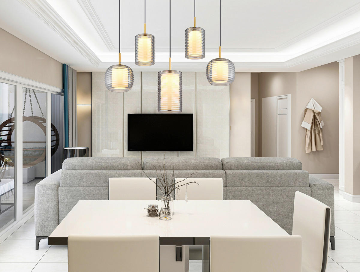 ZÁVĚSNÉ LED SVÍTIDLO, 93/31.5/150 cm  - Design (93/31.5/150cm) - Globo