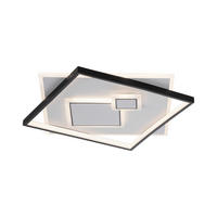 PLAFONIERĂ CU LED - Design, plastic/metal (57/57/6cm)