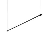 HÄNGELEUCHTE 146/2/27-212 cm  - Schwarz, Design, Kunststoff/Metall (146/2/27-212cm) - Ideal Lux