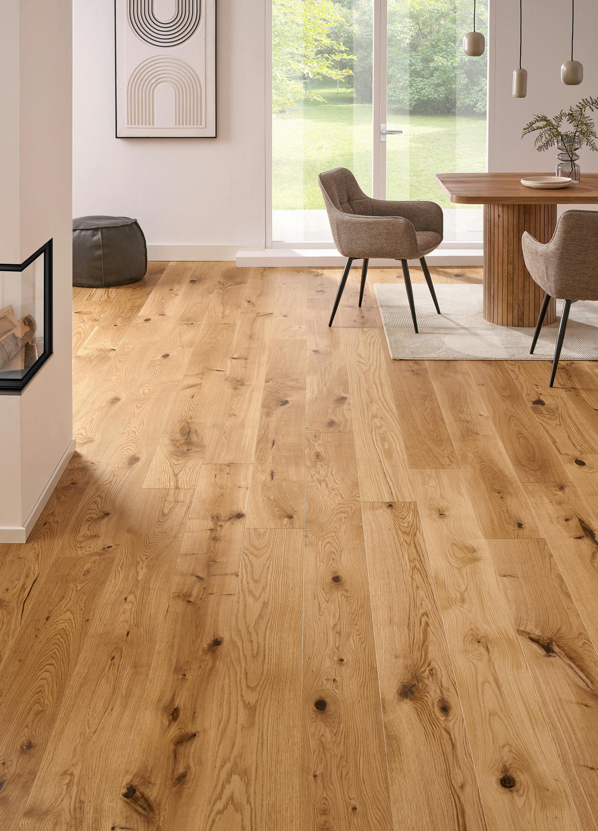 SCHLOSSDIELE Eiche rustikal  per  m² - Trend, Holz (224,5/19,3/1,3cm) - Waldwelt