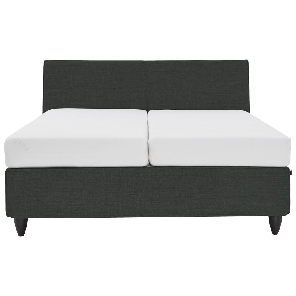 Thumbnail - RUF Betten Boxspringbett, Anthrazit, Textil, H2, Höhe ca. 26 cm, 160x200 cm, Blauer Engel, Goldenes M, Made in Germany, ...