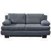 SCHLAFSOFA in Textil Blau, Grau  - Wengefarben/Blau, Design, Holz/Textil (203/94/100cm) - Novel