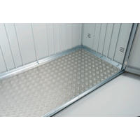 BODENPLATTE 177,5/0,2/69,5 cm  - Alufarben, Design, Metall (177,5/0,2/69,5cm) - Biohort