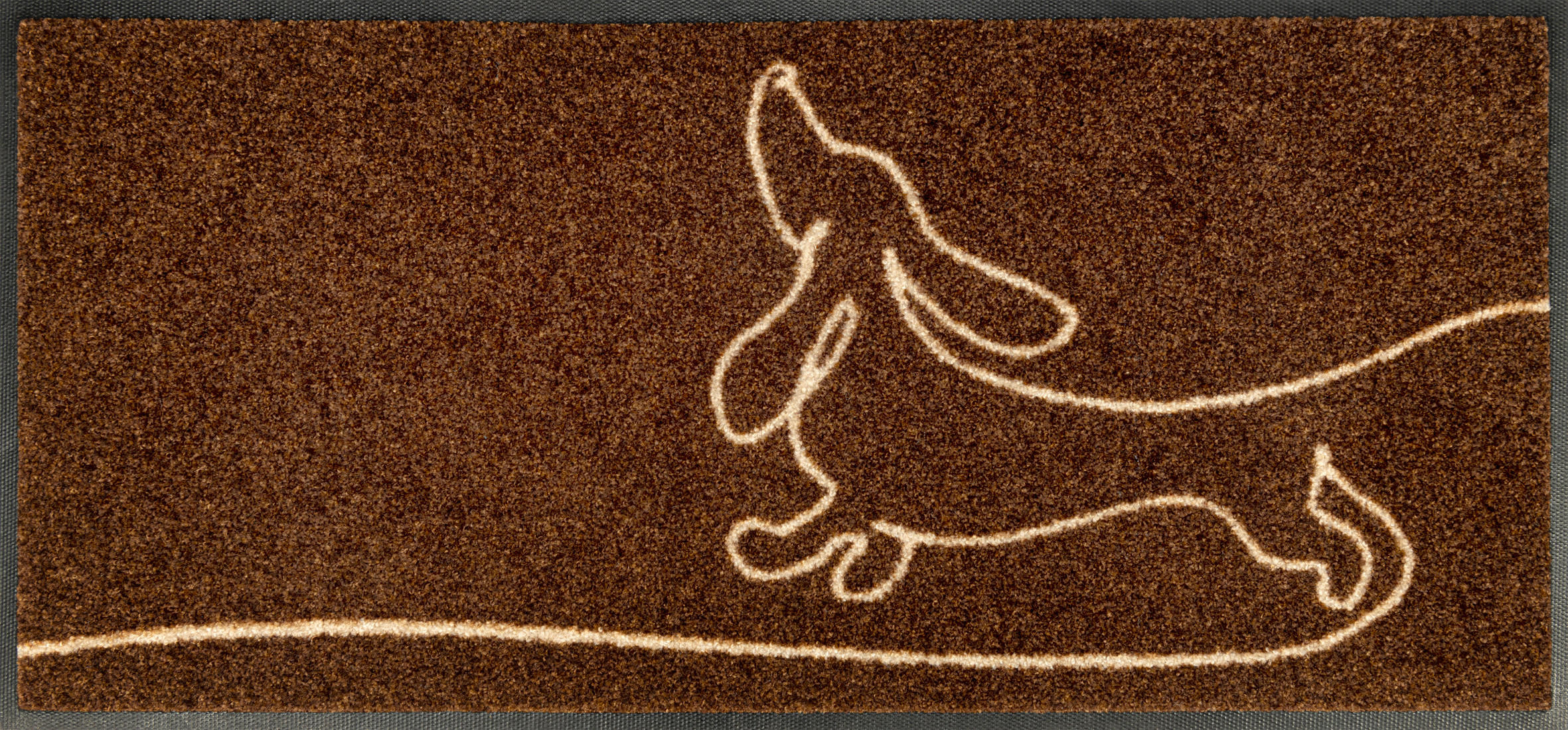 FUßMATTE 35/75 cm Daydreamer  - Braun, Trend, Kunststoff/Textil (35/75cm) - wash+dry