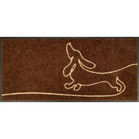 FUßMATTE 35/75 cm Daydreamer  - Braun, Trend, Kunststoff/Textil (35/75cm) - wash+dry