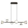 LED-HÄNGELEUCHTE 91/28 cm   - Klar/Chromfarben, KONVENTIONELL, Kunststoff/Metall (91/28cm) - Globo