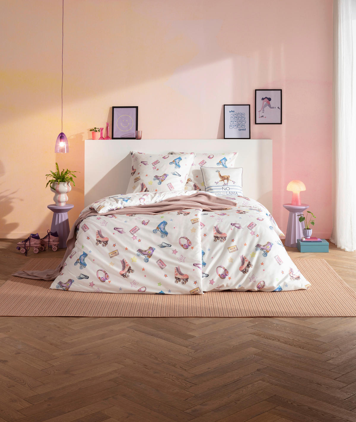BETTWÄSCHE 2-teilig Impulse Makosatin 135/200 cm  - Multicolor, Design, Textil (135/200cm) - Estella
