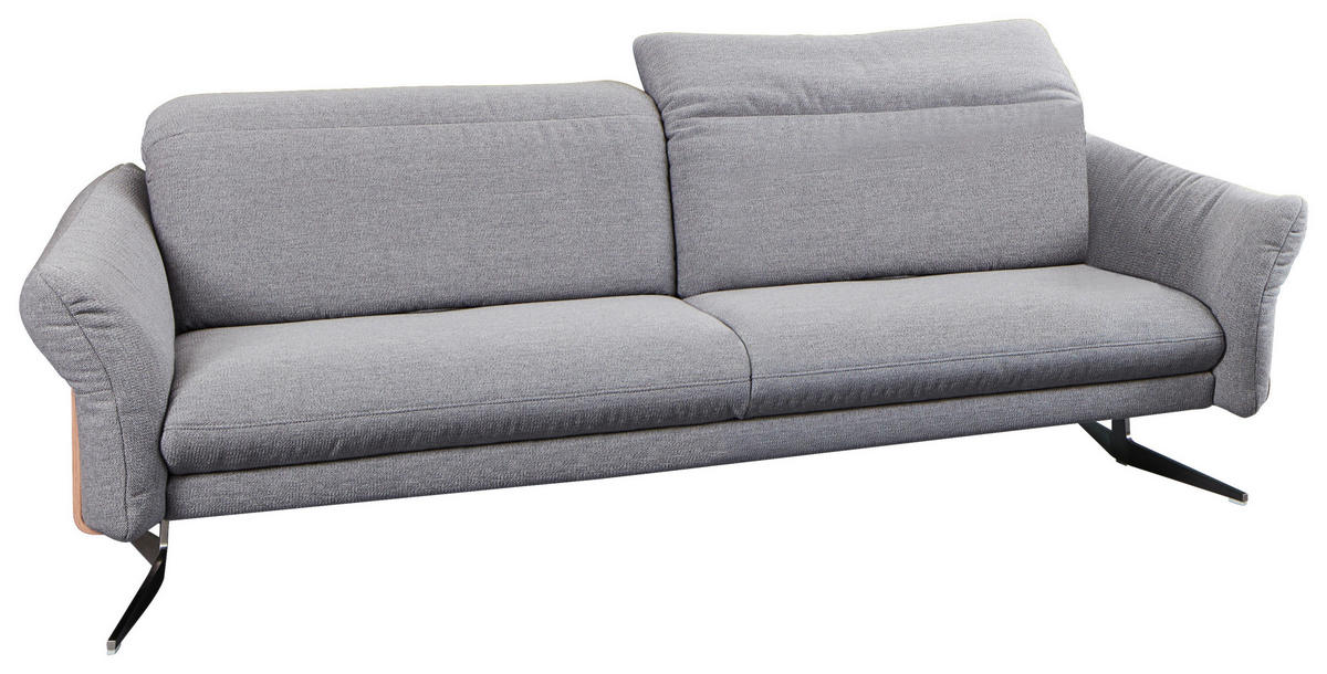 2,5-SITZER in Webstoff Grau  - Anthrazit/Grau, Design, Holz/Textil (193/81/107cm) - Himolla