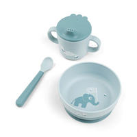 KINDERGESCHIRRSET 3-teilig  - Hellblau, Basics, Kunststoff (26/14,50/10,50cm) - done by deer