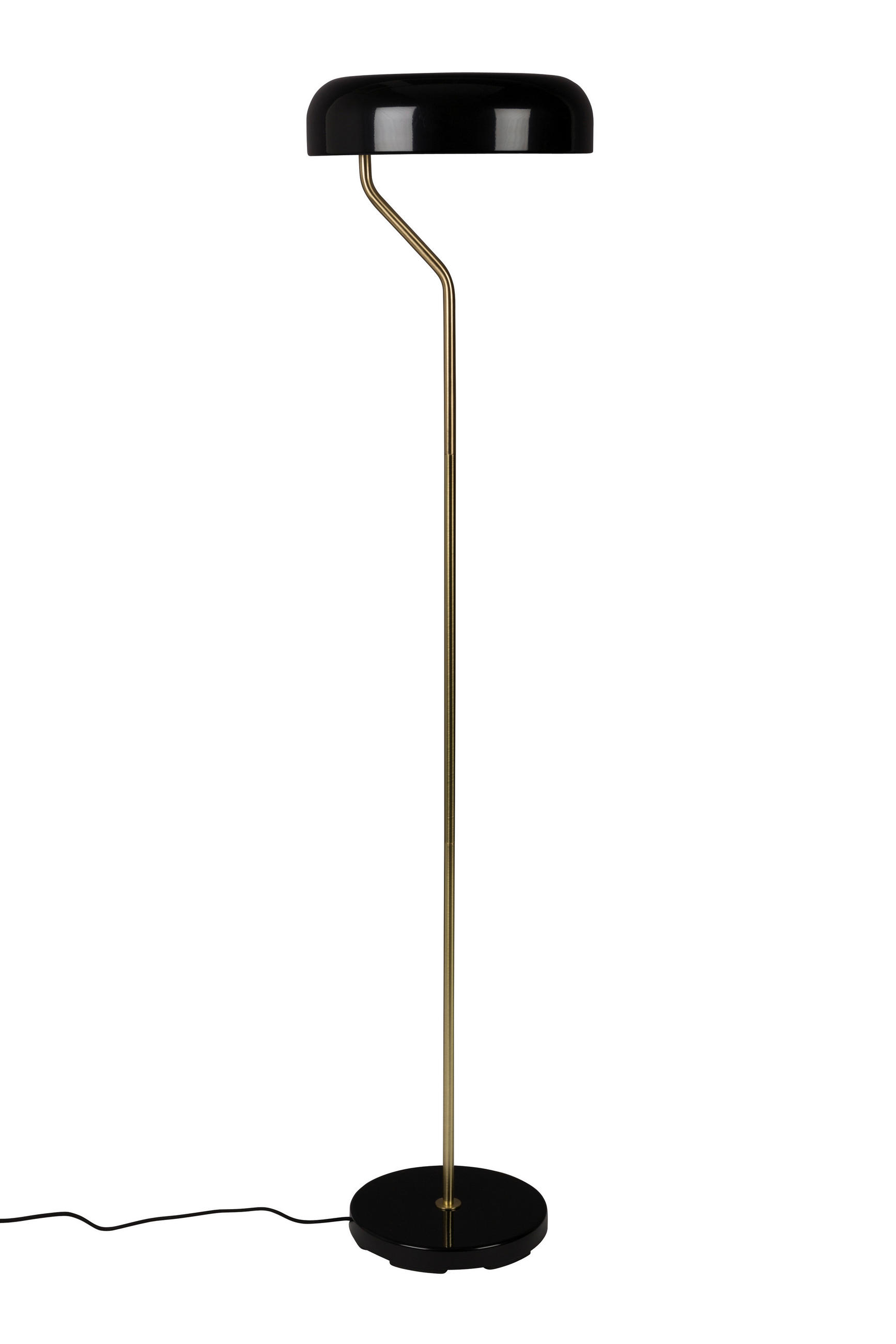STEHLEUCHTE  130/30 cm   - Schwarz/Bronzefarben, LIFESTYLE, Metall (130/30cm) - Dutchbone