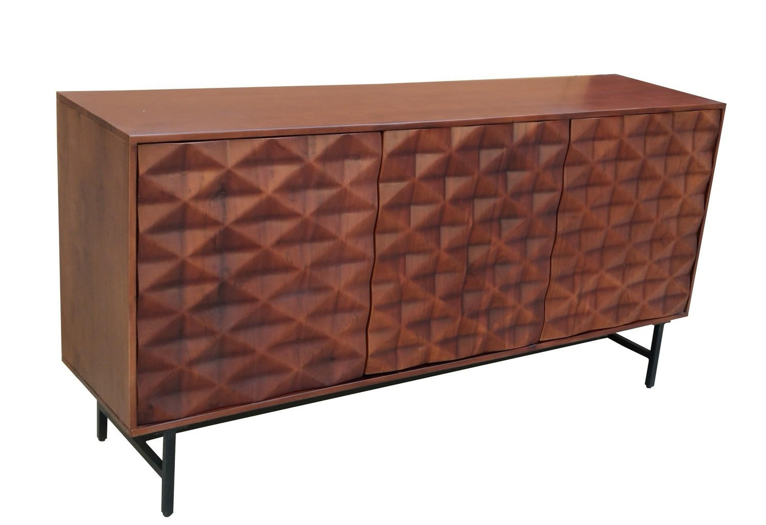 SIDEBOARD  in 160/80/40 cm  - Schwarz/Braun, KONVENTIONELL, Holz/Kunststoff (160/80/40cm) - Livetastic