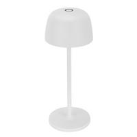 STOLNÍ LAMPA NA BATERIE 10,5/27 cm - bílá/průhledné, Design, kov/plast (10,5/27cm) - Novel