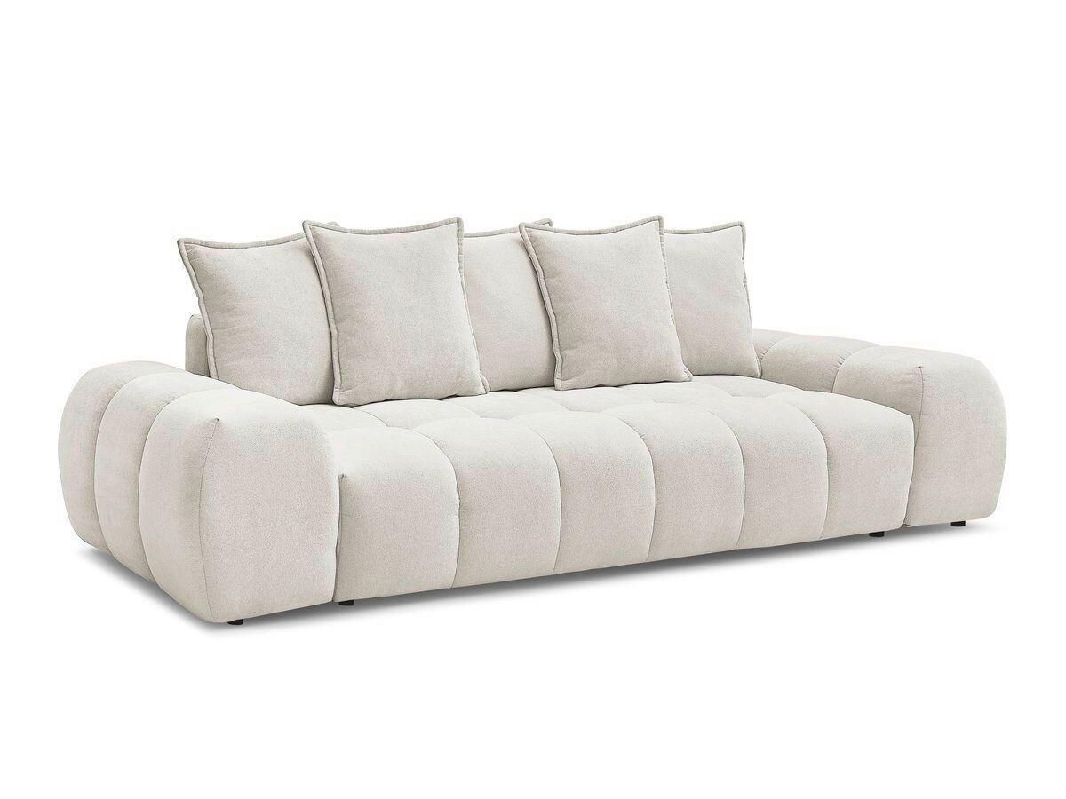 3-SITZER-SOFA EVEREST Struktur Beige  - Beige/Schwarz, MODERN, Kunststoff/Textil (278/90/115cm)