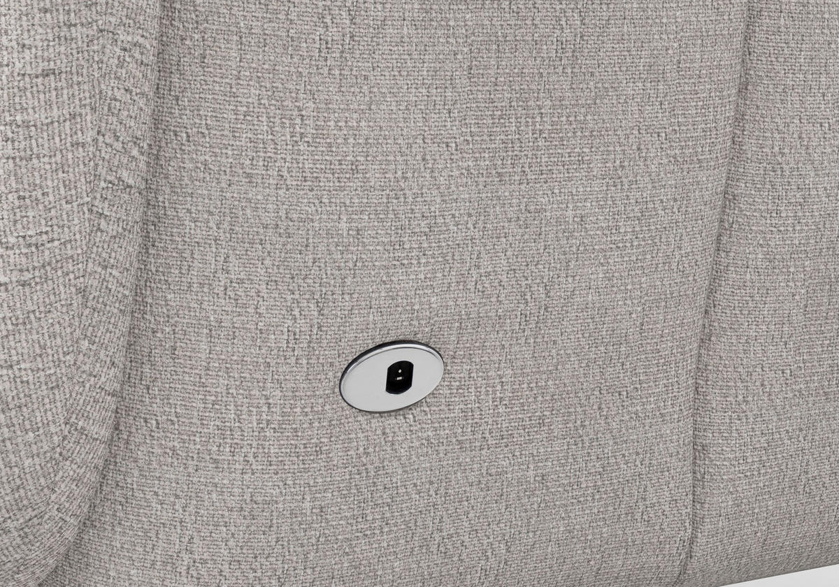 RELAXSESSEL GLENDALE E Chenille Kopfteilverstellung, Rücken echt    - Eichefarben/Silberfarben, KONVENTIONELL, Holzwerkstoff/Textil (75/112/82cm) - Sit & More