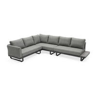 LOUNGEGARNITUR   Aluminium  - Anthrazit, MODERN, Kunststoff/Metall (320/69/242cm) - Gardenson