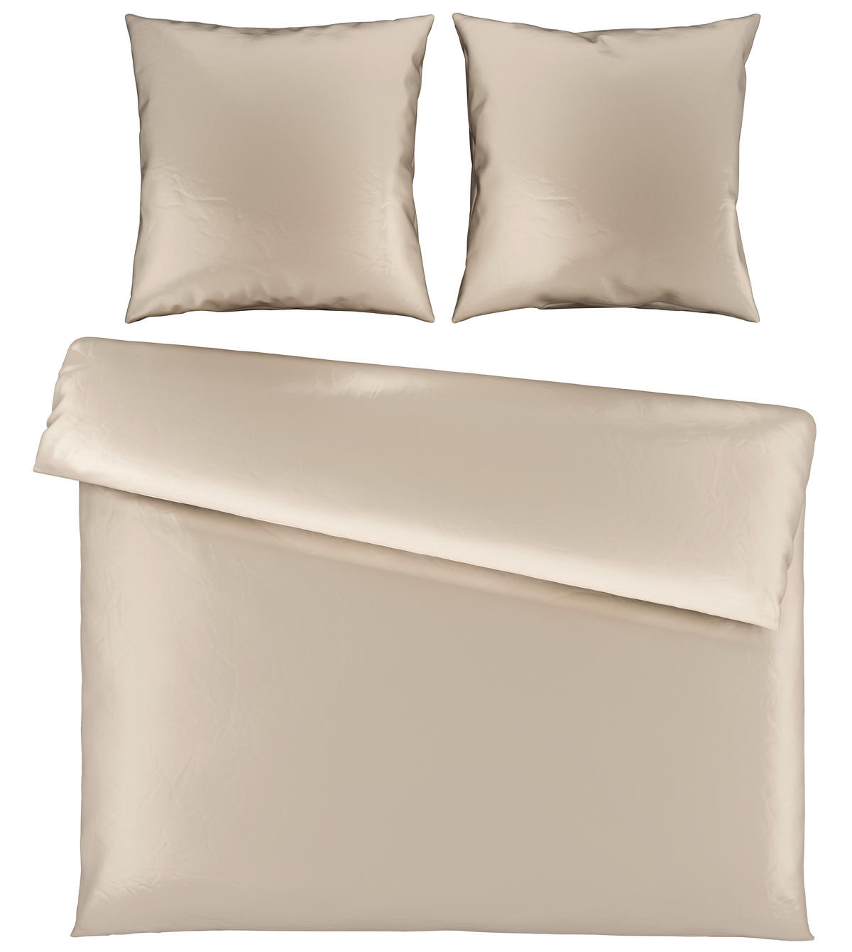 BETTWÄSCHE NIGIRI Satin 200/200 cm  - Ecru, Basics, Textil (200/200cm) - Bio:Vio