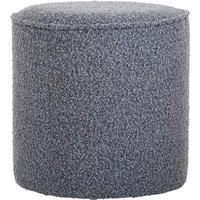 HOCKER Bouclé Dunkelgrau  - Dunkelgrau, Trend, Textil (40/40/40cm) - Xora