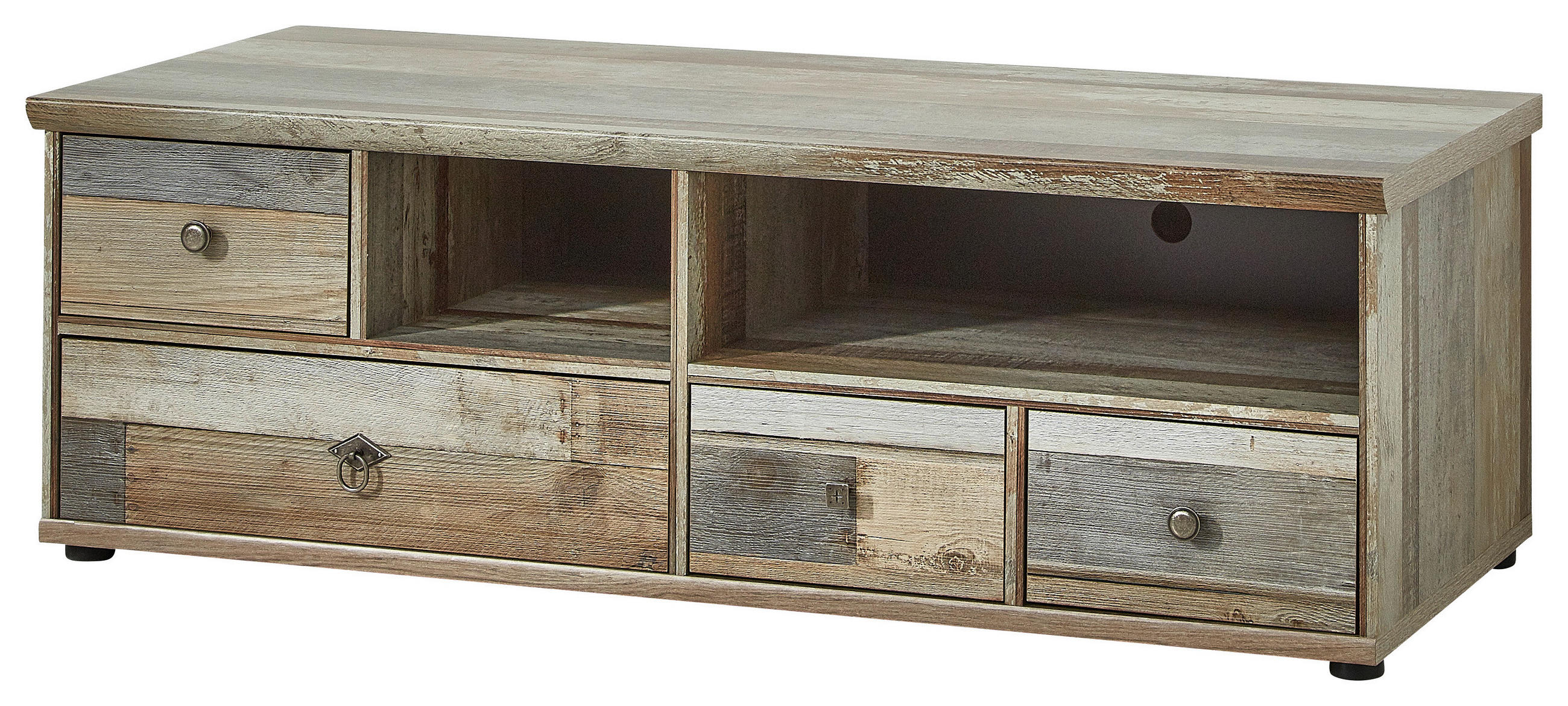 TV-ELEMENT 130/43/52 cm  - Messingfarben/Schwarz, Basics, Holzwerkstoff/Kunststoff (130/43/52cm) - Livetastic