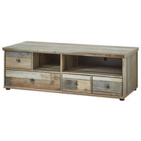 TV-ELEMENT  - črna/barve medenine, Basics, kovina/umetna masa (130/43/52cm) - Livetastic