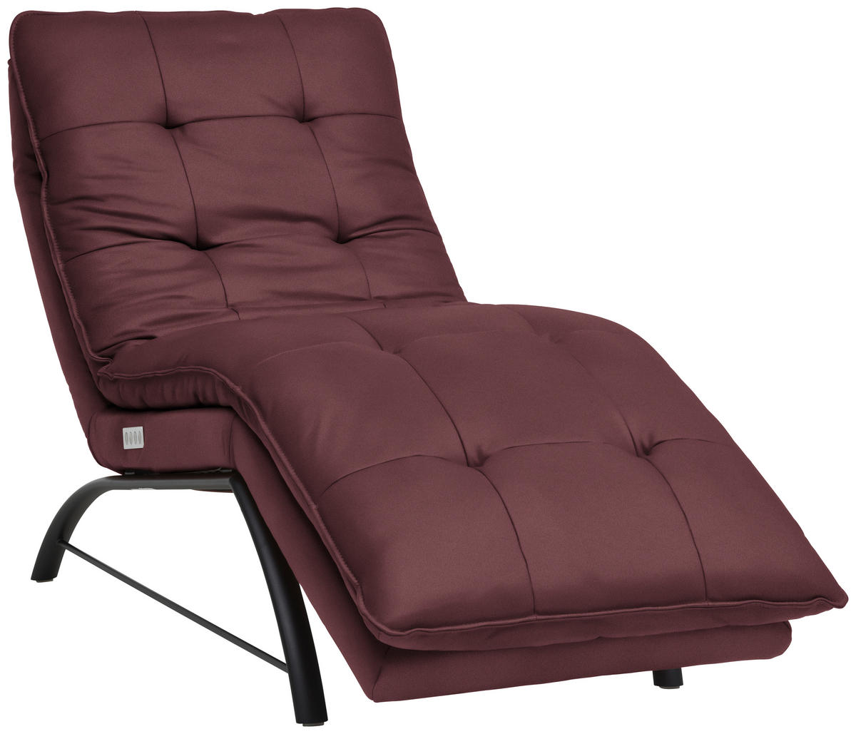 LIEGE in Echtleder Bordeaux  - Bordeaux/Schwarz, Design, Leder/Metall (75/110/190cm) - Chilliano