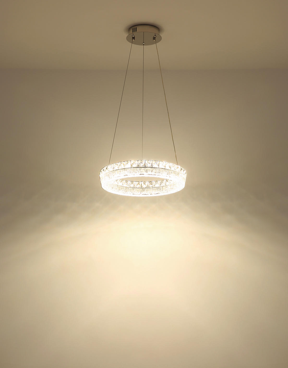 LED-HÄNGELEUCHTE 40/120 cm  - Klar/Chromfarben, KONVENTIONELL, Glas/Kunststoff (40/120cm) - Globo