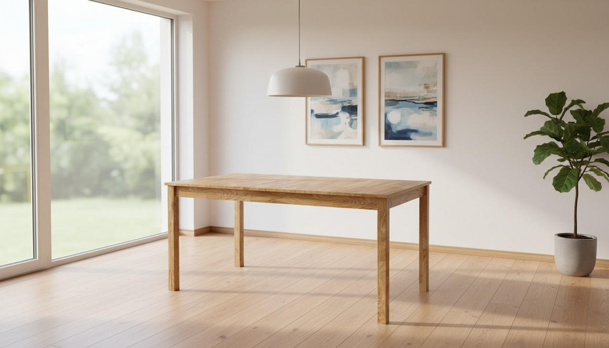 JÍDELNÍ STŮL, černá, barvy dubu, 160(200)/80/75 cm - barvy dubu/černá, Moderní, dřevo (160(200)/80/75cm) - P & B