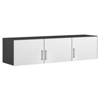 AUFSATZSCHRANK 136/39/54 cm  in  - Alufarben/Weiß, KONVENTIONELL, Holzwerkstoff/Metall (136/39/54cm) - Rauch Möbel