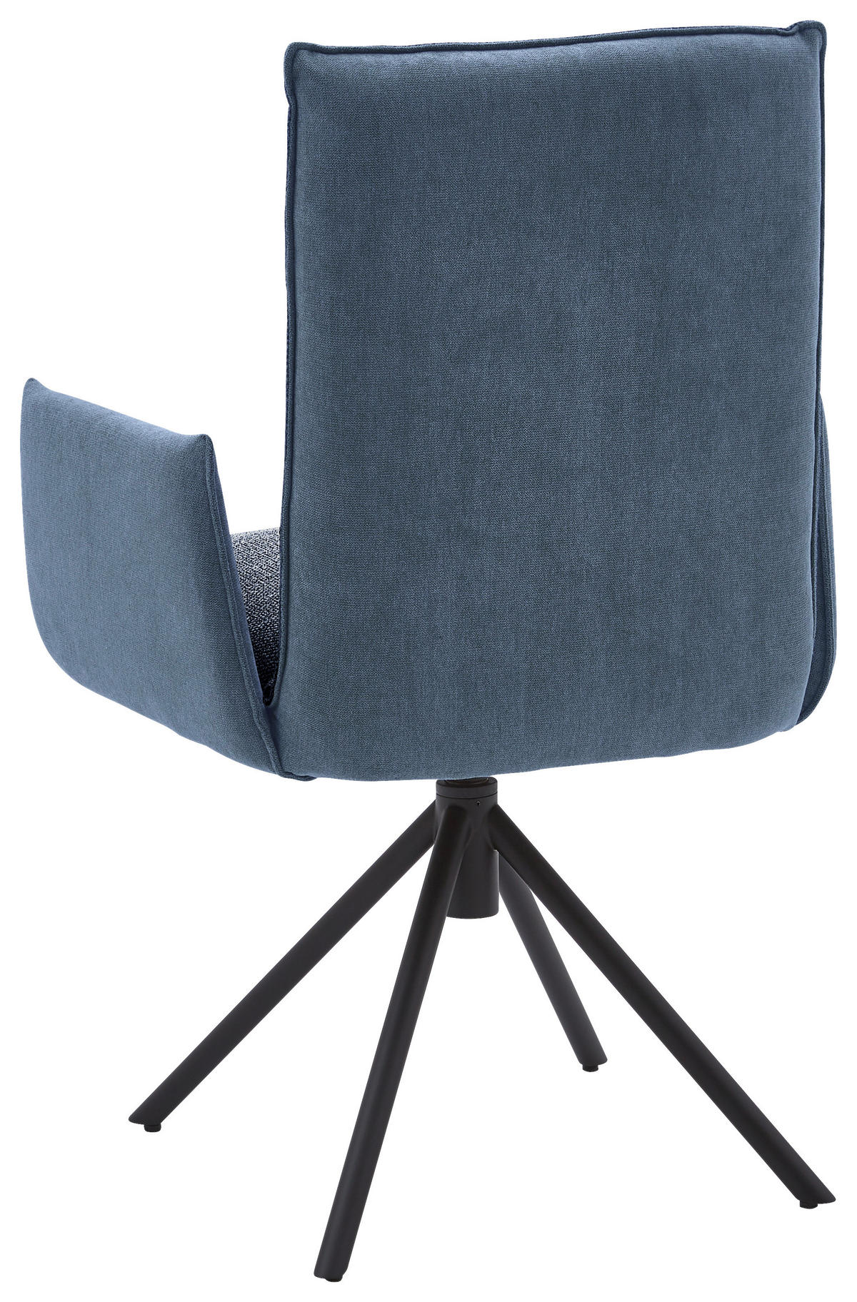 ARMLEHNSTUHL  in Flachgewebe  - Blau/Schwarz, Design, Textil/Metall (59/93/59cm) - Dieter Knoll