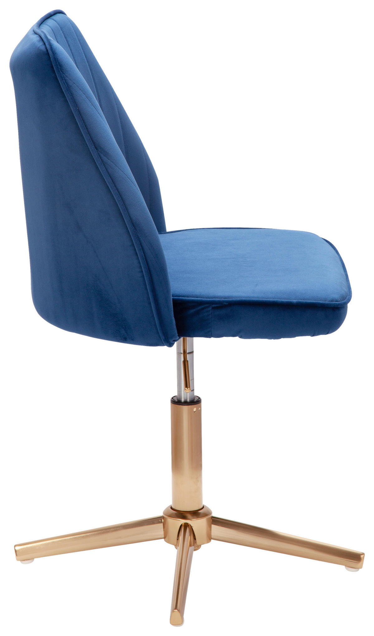 STOL, modra  - zlate barve/modra, Konvencionalno (60/100/60cm) - MID.YOU
