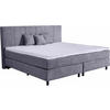BOXSPRINGBETT 220/200 cm  in Dunkelgrau  - Dunkelgrau/Schwarz, LIFESTYLE, Holz/Textil (220/200cm) - home24
