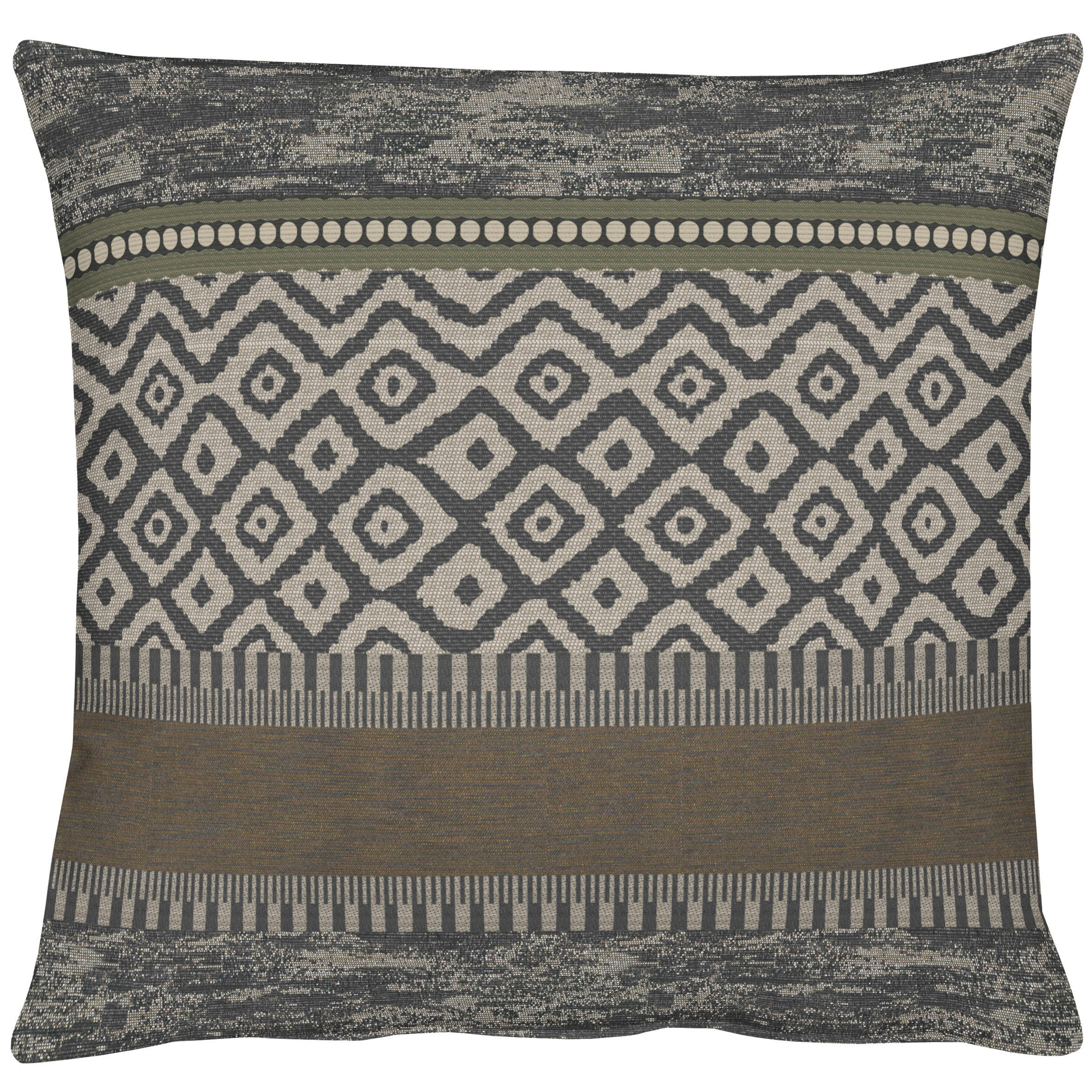 ZIERKISSEN 48/48 cm  - Anthrazit, Design, Textil (48/48cm) - Apelt