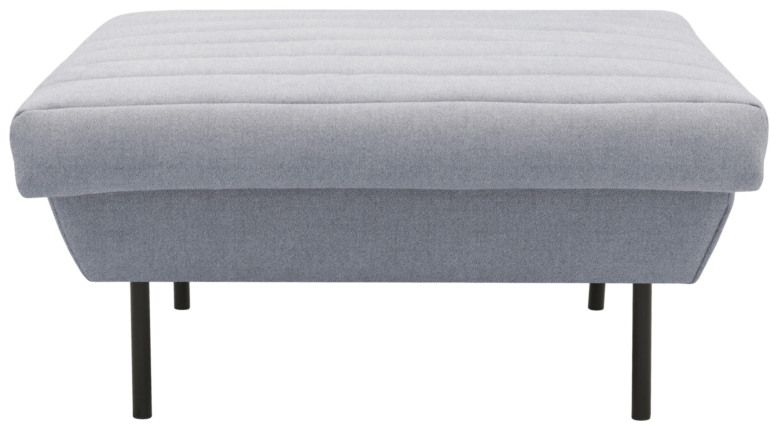 HOCKER Grau, Hellblau  - Schwarz/Grau, Design, Textil/Metall (90/45/105cm) - LOOKS by W.Joop