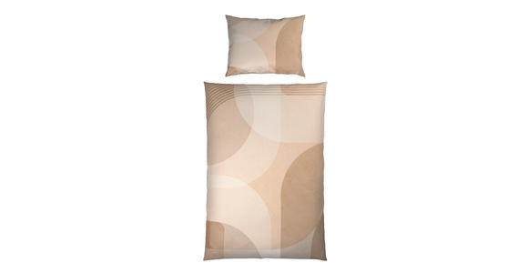 BETTWÄSCHE TANJA Satin 140/200 cm  - Beige, Design, Textil (140/200cm) - Novel