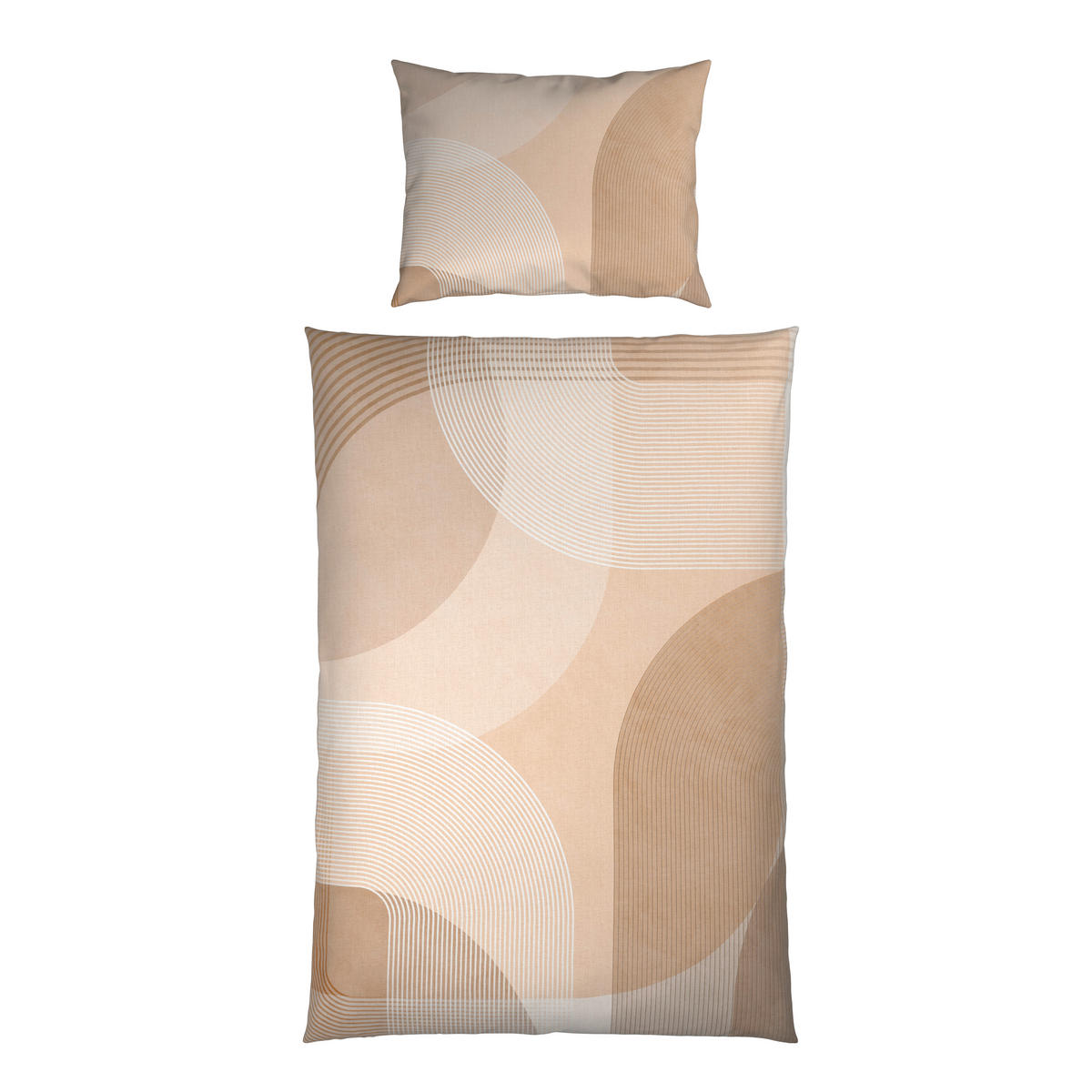 BETTWÄSCHE TANJA Satin 140/200 cm  - Beige, Design, Textil (140/200cm) - Novel