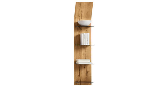 WANDPANEEL 32,5/158,4/23,5 cm - Eichefarben, Design, Glas/Holz (32,5/158,4/23,5cm) - Moderano