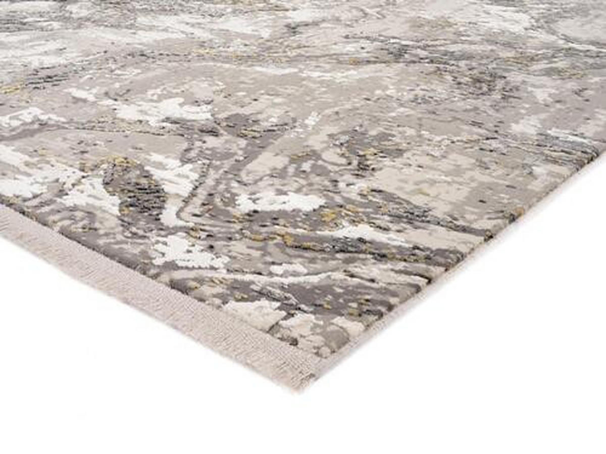 LÄUFER 80/200 cm Lilie  - Goldfarben/Grau, Design, Textil (80/200cm) - Dieter Knoll