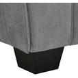 3-SITZER-SOFA  in Chenille Grau  - Schwarz/Grau, KONVENTIONELL, Kunststoff/Textil (226/88/86cm) - Carryhome