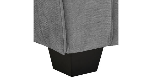 3-SITZER-SOFA  in Chenille Grau  - Schwarz/Grau, KONVENTIONELL, Kunststoff/Textil (226/88/86cm) - Carryhome