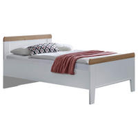 BETT 100/200 cm  in Weiß, Eiche Bianco  - Eiche Bianco/Weiß, KONVENTIONELL, Holzwerkstoff (100/200cm) - Venda