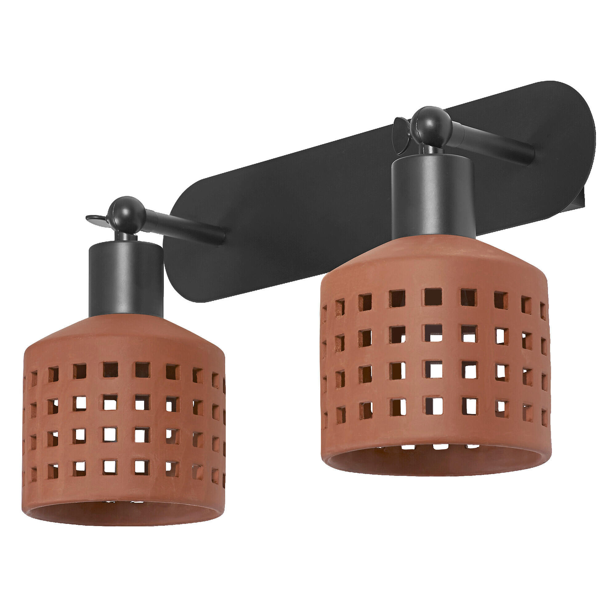 STRAHLER 37.5/16.8/22.7 cm   - Braun, Basics, Keramik/Metall (37.5/16.8/22.7cm) - Osram