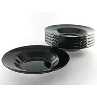 PASTATELLER Italien Party Schwarz  29 cm   - Schwarz, Basics, Glas (29cm) - Creatable