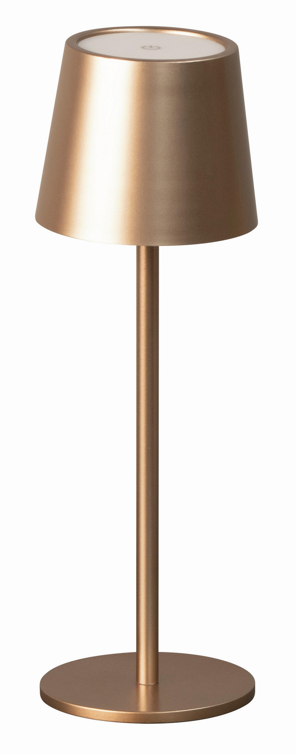 AKKU-TISCHLEUCHTE - Cappuccino, Konventionell, Metall (9/27,5cm)