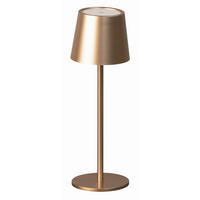 AKKU-TISCHLEUCHTE - Cappuccino, Konventionell, Metall (9/27,5cm)
