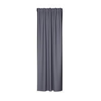 SCHLAUFENSCHAL  blickdicht  135/245 cm   - Grau, Basics, Textil (135/245cm)